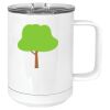 15 oz. White Vacuum Insulated Mug w/Slider Lid Thumbnail