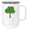 15 oz. White Vacuum Insulated Mug w/Slider Lid Thumbnail