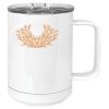 15 oz. White Vacuum Insulated Mug w/Slider Lid Thumbnail