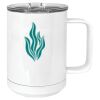 15 oz. White Vacuum Insulated Mug w/Slider Lid Thumbnail