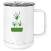 15 oz. White Vacuum Insulated Mug w/Slider Lid Thumbnail