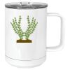 15 oz. White Vacuum Insulated Mug w/Slider Lid Thumbnail