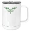 15 oz. White Vacuum Insulated Mug w/Slider Lid Thumbnail