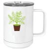 15 oz. White Vacuum Insulated Mug w/Slider Lid Thumbnail