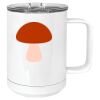 15 oz. White Vacuum Insulated Mug w/Slider Lid Thumbnail