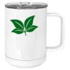 15 oz. White Vacuum Insulated Mug w/Slider Lid Thumbnail