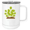 15 oz. White Vacuum Insulated Mug w/Slider Lid Thumbnail