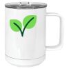 15 oz. White Vacuum Insulated Mug w/Slider Lid Thumbnail