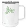 15 oz. White Vacuum Insulated Mug w/Slider Lid Thumbnail