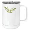 15 oz. White Vacuum Insulated Mug w/Slider Lid Thumbnail