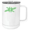 15 oz. White Vacuum Insulated Mug w/Slider Lid Thumbnail