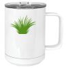 15 oz. White Vacuum Insulated Mug w/Slider Lid Thumbnail