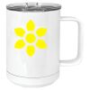 15 oz. White Vacuum Insulated Mug w/Slider Lid Thumbnail