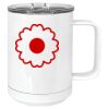 15 oz. White Vacuum Insulated Mug w/Slider Lid Thumbnail