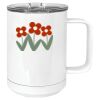 15 oz. White Vacuum Insulated Mug w/Slider Lid Thumbnail
