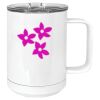 15 oz. White Vacuum Insulated Mug w/Slider Lid Thumbnail