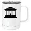 15 oz. White Vacuum Insulated Mug w/Slider Lid Thumbnail