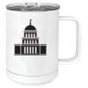 15 oz. White Vacuum Insulated Mug w/Slider Lid Thumbnail