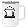 15 oz. White Vacuum Insulated Mug w/Slider Lid Thumbnail