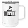 15 oz. White Vacuum Insulated Mug w/Slider Lid Thumbnail