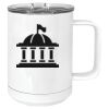 15 oz. White Vacuum Insulated Mug w/Slider Lid Thumbnail