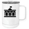 15 oz. White Vacuum Insulated Mug w/Slider Lid Thumbnail