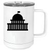 15 oz. White Vacuum Insulated Mug w/Slider Lid Thumbnail