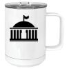 15 oz. White Vacuum Insulated Mug w/Slider Lid Thumbnail