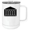 15 oz. White Vacuum Insulated Mug w/Slider Lid Thumbnail