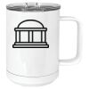 15 oz. White Vacuum Insulated Mug w/Slider Lid Thumbnail