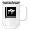 15 oz. White Vacuum Insulated Mug w/Slider Lid Thumbnail