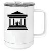 15 oz. White Vacuum Insulated Mug w/Slider Lid Thumbnail