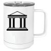 15 oz. White Vacuum Insulated Mug w/Slider Lid Thumbnail
