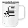 15 oz. White Vacuum Insulated Mug w/Slider Lid Thumbnail