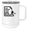15 oz. White Vacuum Insulated Mug w/Slider Lid Thumbnail