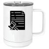 15 oz. White Vacuum Insulated Mug w/Slider Lid Thumbnail