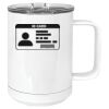 15 oz. White Vacuum Insulated Mug w/Slider Lid Thumbnail