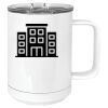 15 oz. White Vacuum Insulated Mug w/Slider Lid Thumbnail