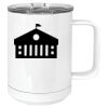 15 oz. White Vacuum Insulated Mug w/Slider Lid Thumbnail