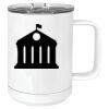 15 oz. White Vacuum Insulated Mug w/Slider Lid Thumbnail