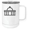 15 oz. White Vacuum Insulated Mug w/Slider Lid Thumbnail
