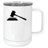 15 oz. White Vacuum Insulated Mug w/Slider Lid Thumbnail