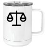 15 oz. White Vacuum Insulated Mug w/Slider Lid Thumbnail