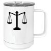15 oz. White Vacuum Insulated Mug w/Slider Lid Thumbnail
