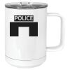 15 oz. White Vacuum Insulated Mug w/Slider Lid Thumbnail