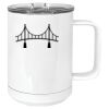 15 oz. White Vacuum Insulated Mug w/Slider Lid Thumbnail