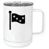15 oz. White Vacuum Insulated Mug w/Slider Lid Thumbnail