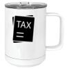 15 oz. White Vacuum Insulated Mug w/Slider Lid Thumbnail