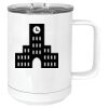 15 oz. White Vacuum Insulated Mug w/Slider Lid Thumbnail