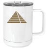 15 oz. White Vacuum Insulated Mug w/Slider Lid Thumbnail